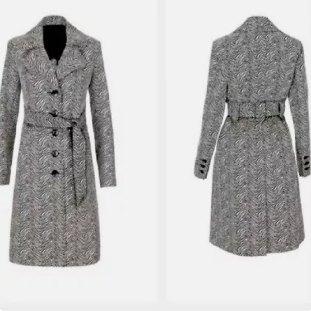 Cabi 007 Zebra stripe trench xs